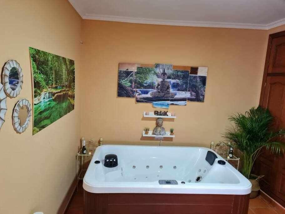 Casa Rural Con Jacuzzi, Sauna, Barbacoa Y Barra Cabeza la Vaca Exterior foto